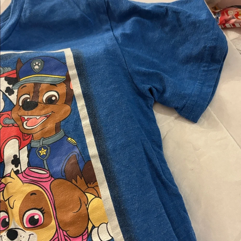 Paw Patrol Blue short Sleeve Tee with Cartoon Pups 5